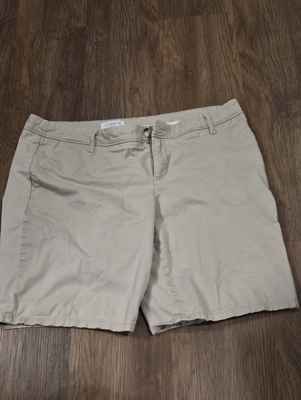 Liz Claiborne Women's Light Khaki Bermuda Shorts